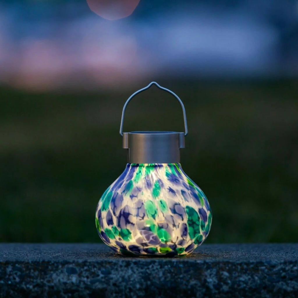 Handblown Glass Solar Lantern