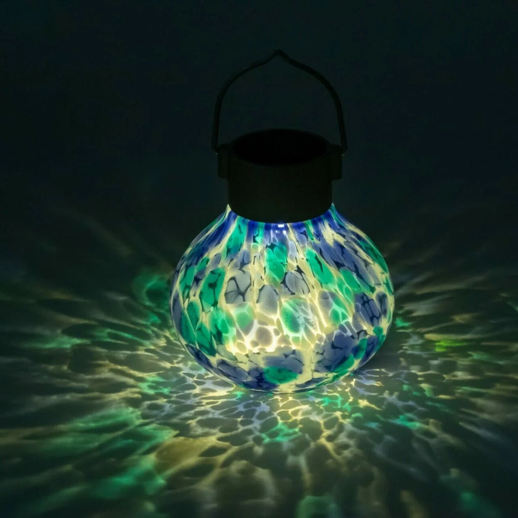 Handblown Glass Solar Lantern