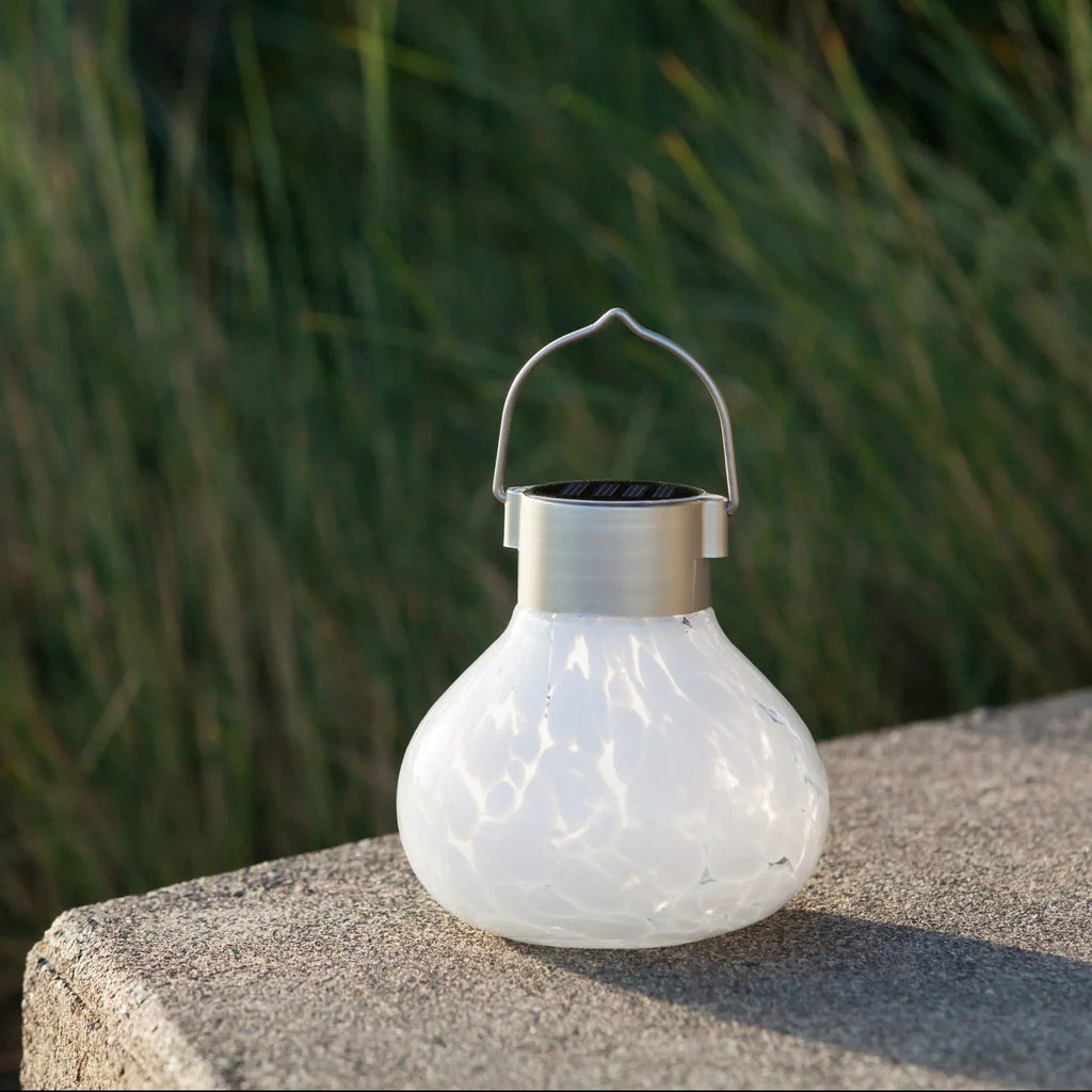 Handblown Glass Solar Lantern