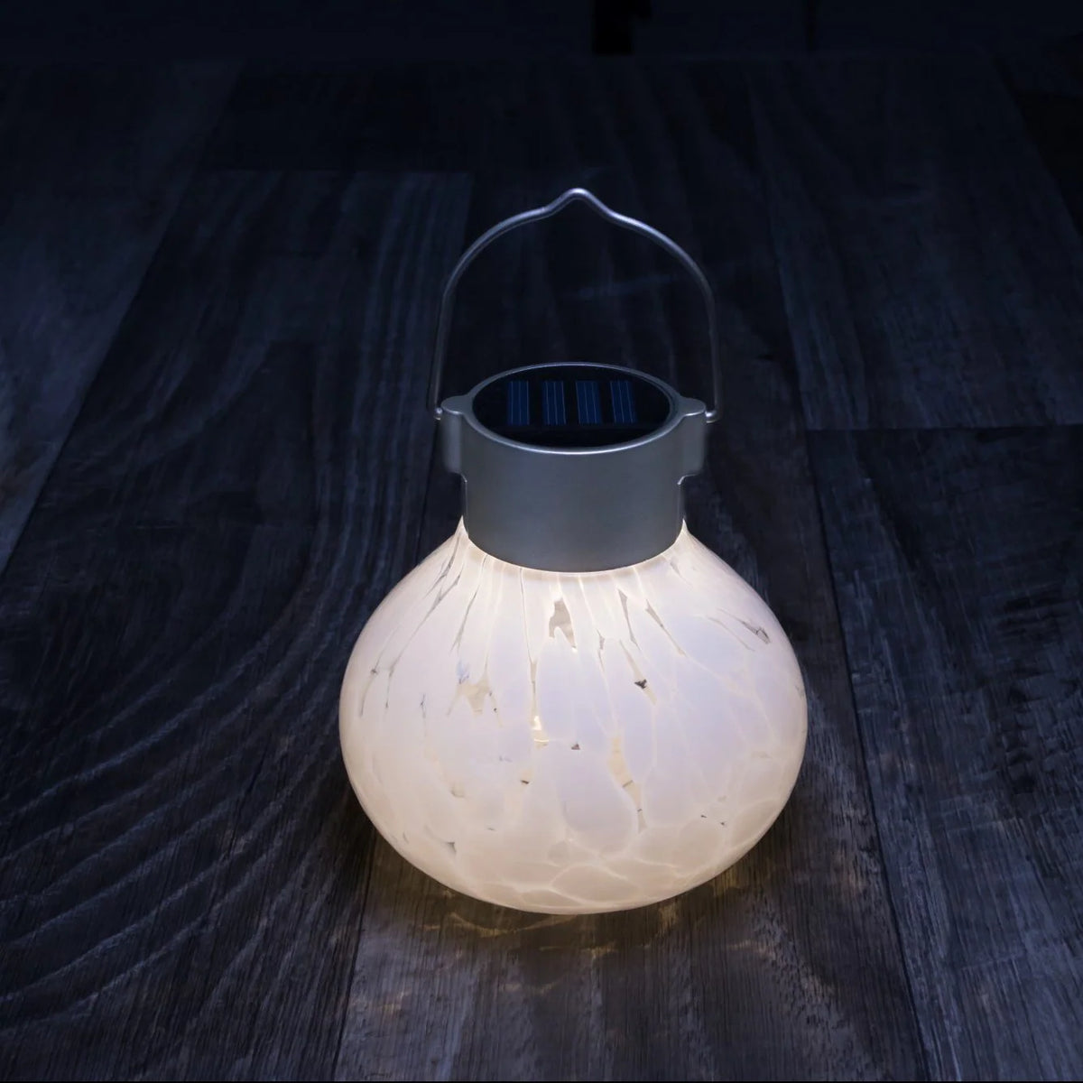Handblown Glass Solar Lantern