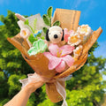 Handmade Crochet Flower Bouquet, Full Bouquet (wrapped as displayed)