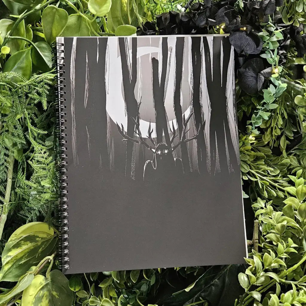 Handmade Spiral Bound Notebook, 8.5 x 11 Inches, Featuring Soft Touch Matte Covers and Black Chipboard Backing