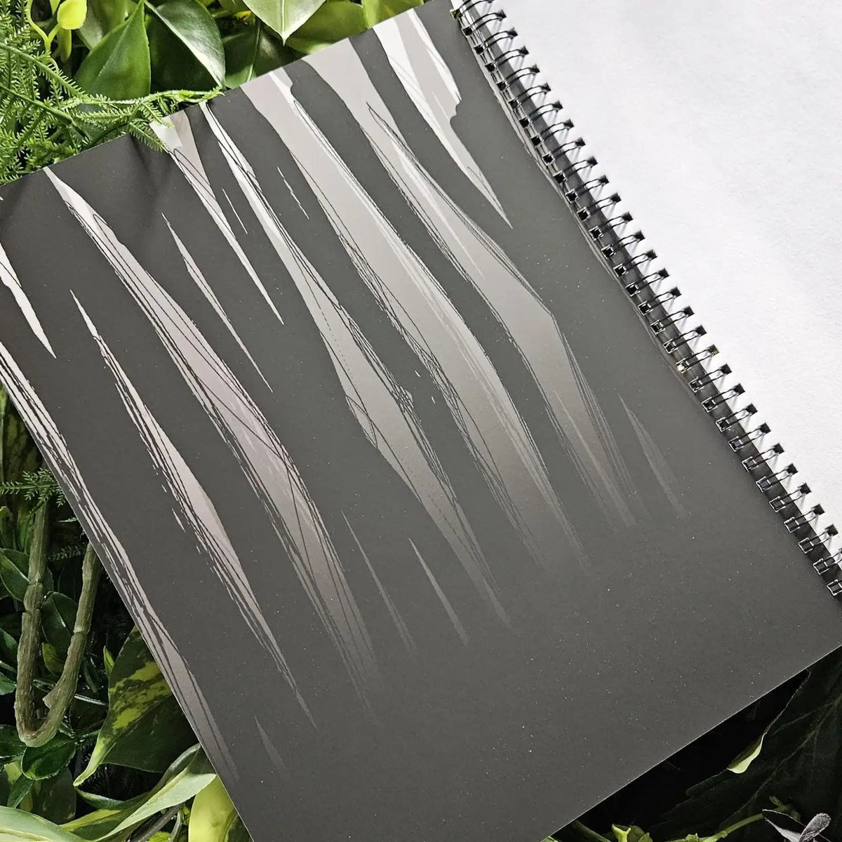 Handmade Spiral Bound Notebook, 8.5 x 11 Inches, Featuring Soft Touch Matte Covers and Black Chipboard Backing
