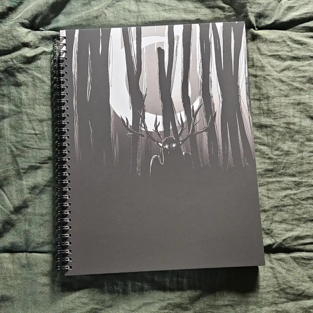 Handmade Spiral Bound Notebook, 8.5 x 11 Inches, Featuring Soft Touch Matte Covers and Black Chipboard Backing