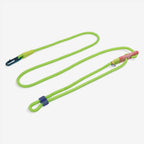 Hands-Free Dog Leash for Waist or Crossbody Walking with Adjustable Slider and Bright Fluorescent Visibility