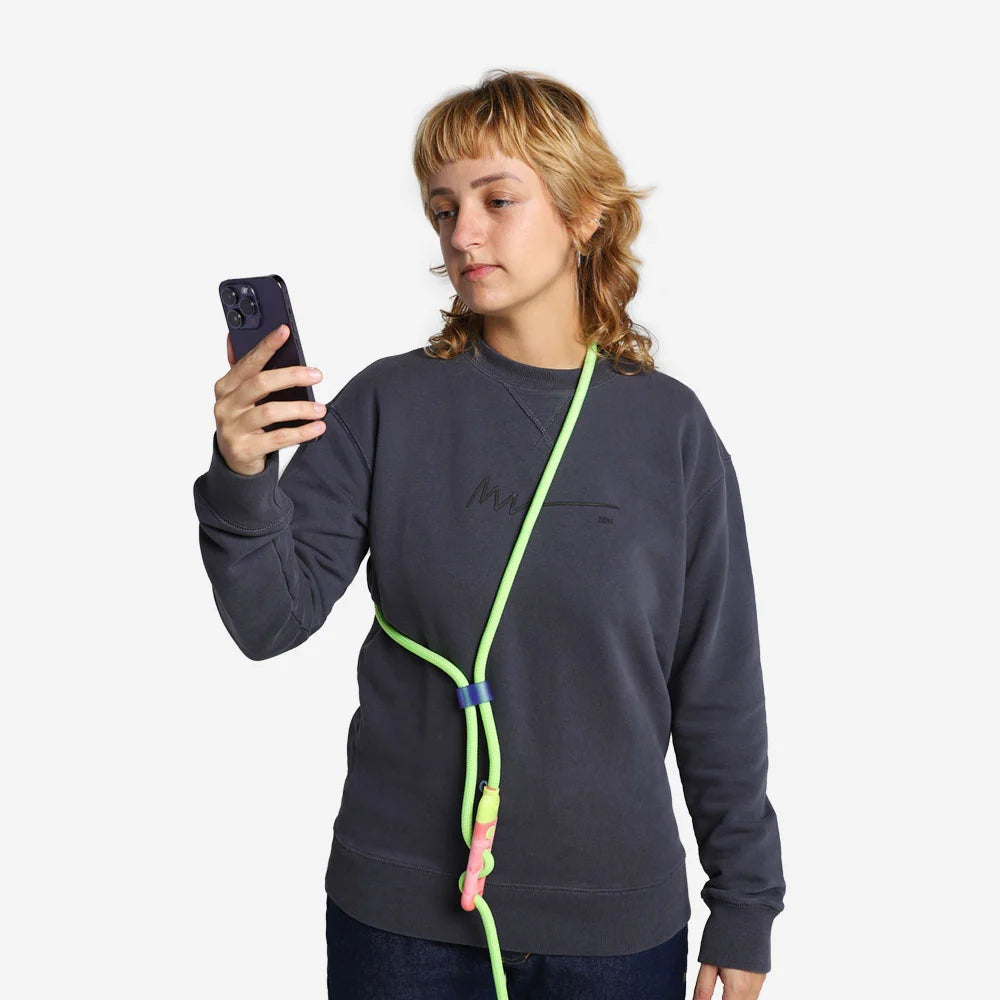 Hands-Free Dog Leash for Waist or Crossbody Walking with Adjustable Slider and Bright Fluorescent Visibility