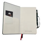 Hardcover Journal Notebook with 128 Recycled Pages, Lay-Flat Binding, Pen Loop and Elastic Closure