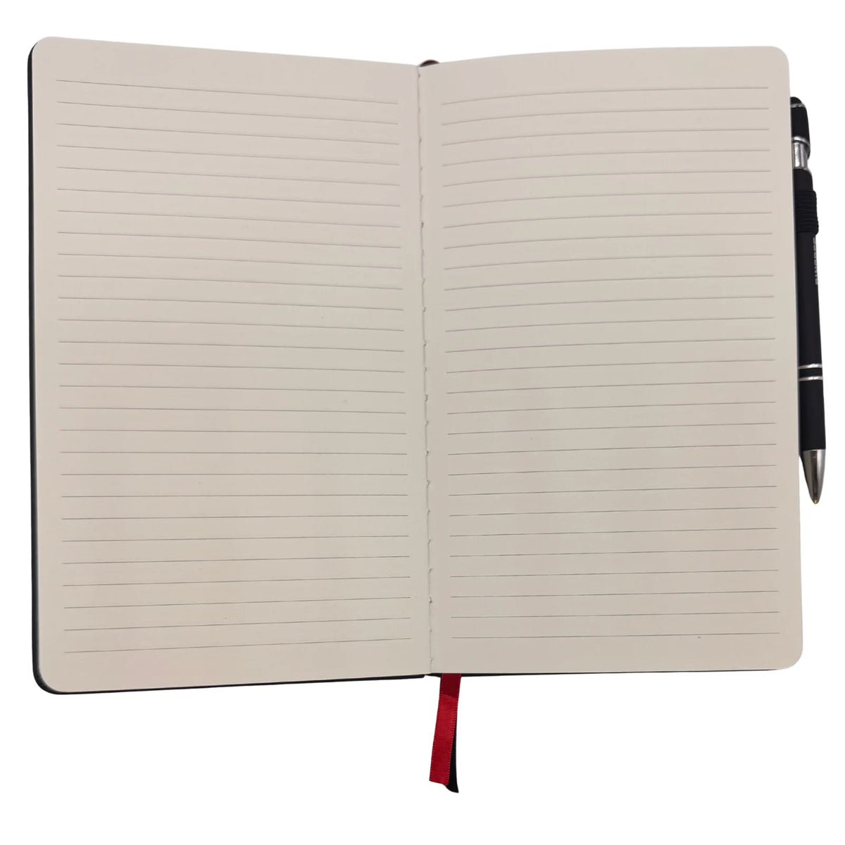 Hardcover Journal Notebook with 128 Recycled Pages, Lay-Flat Binding, Pen Loop and Elastic Closure