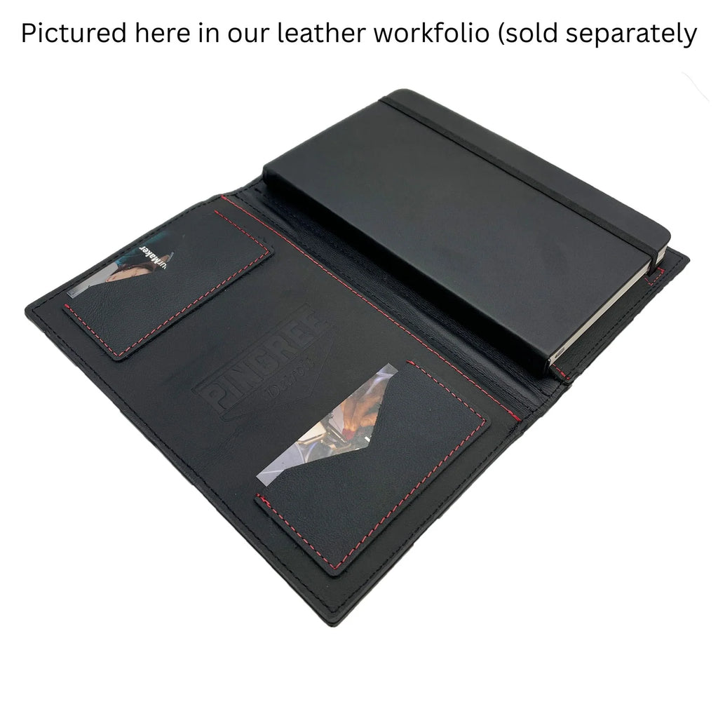 Hardcover Journal Notebook with 128 Recycled Pages, Lay-Flat Binding, Pen Loop and Elastic Closure