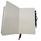 Hardcover Journal Notebook with 128 Recycled Pages, Lay-Flat Binding, Pen Loop and Elastic Closure