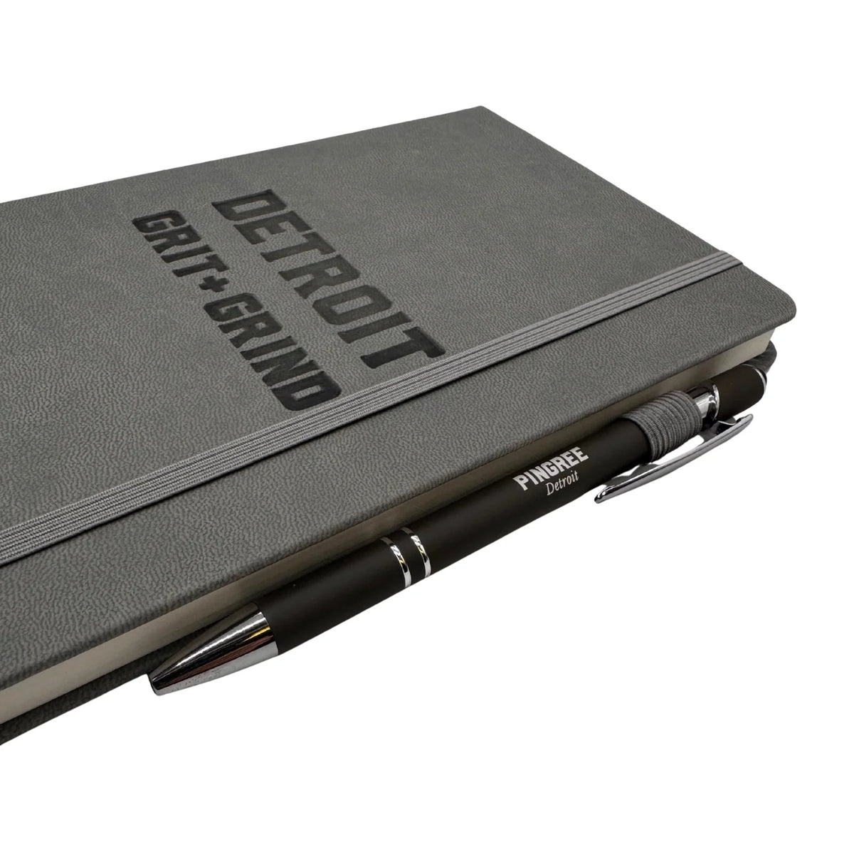 Hardcover Journal Notebook with 128 Recycled Pages, Lay-Flat Binding, Pen Loop and Elastic Closure