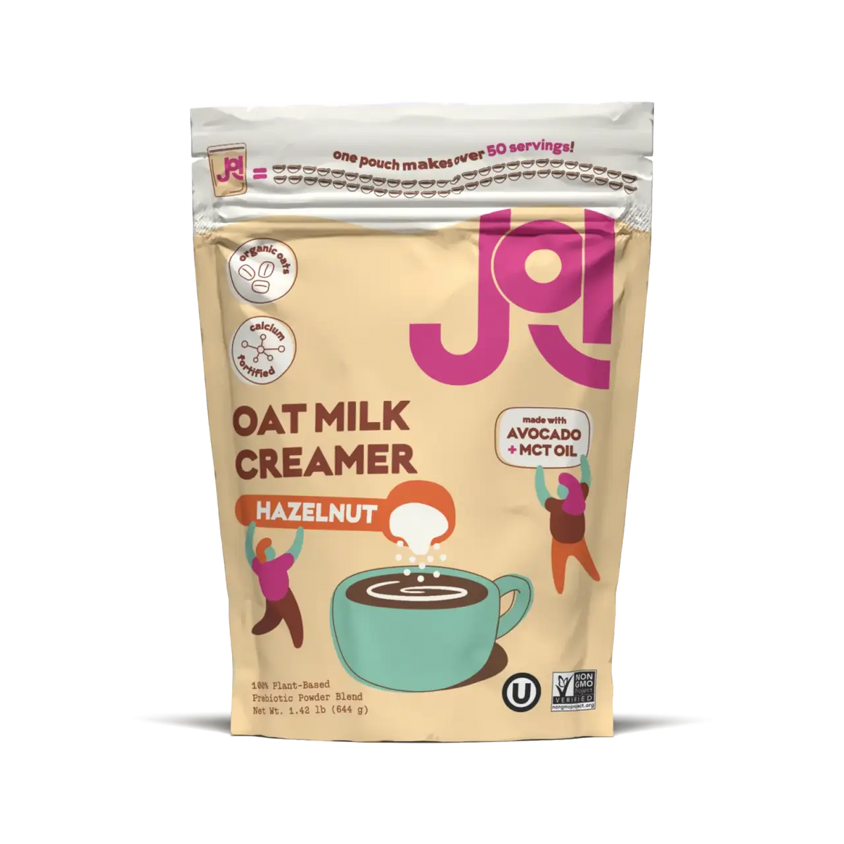 Hazelnut Oat Milk Creamer for Coffee and Frothy Lattes, 100% Plant-Based Blend Offering 53 Servings