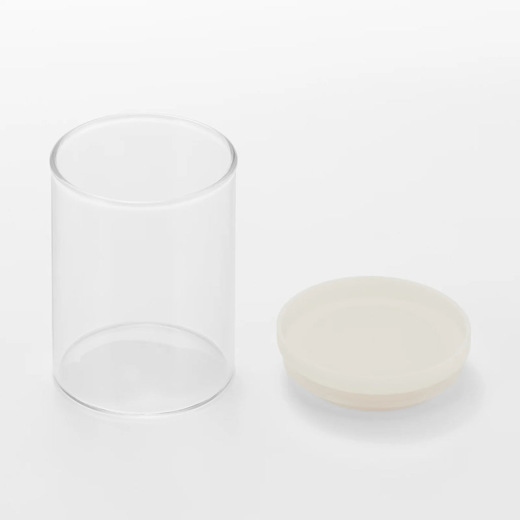 Heat Resistant Glass Storage Jar, 10.8 fl oz Round Container
