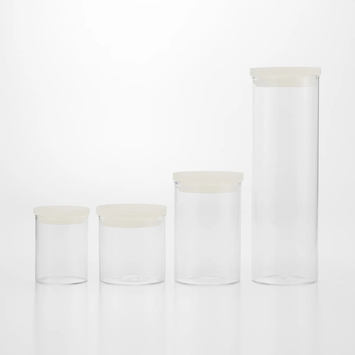 Heat Resistant Glass Storage Jar, 10.8 fl oz Round Container