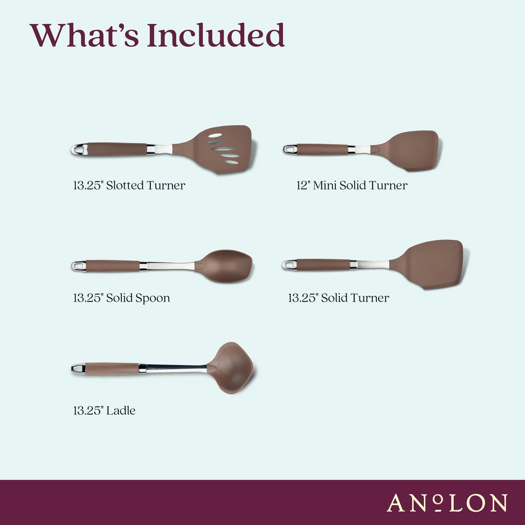 Heat-Resistant Nylon Kitchen Cooking Utensil Set