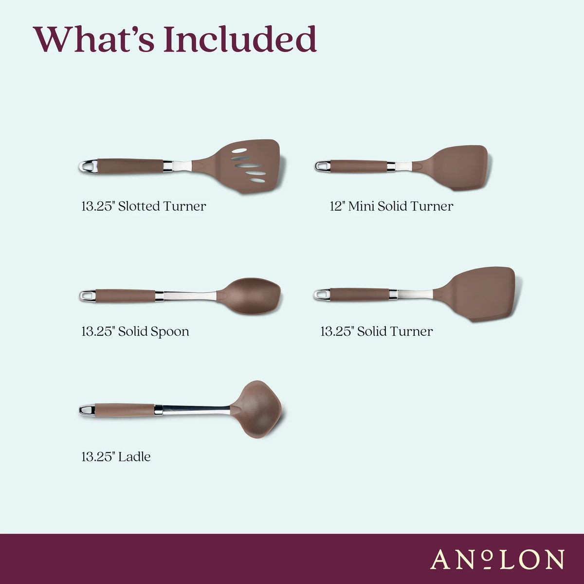 Heat-Resistant Nylon Kitchen Cooking Utensil Set