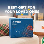Heated Blanket with 6 Warmth Levels and 4 Timers, Striped Flannel and Sherpa Electric Blanket