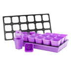 Heavy-Duty 3.3-Inch Seed Starting Pots with Inserts, Drainage Holes, and 36, 90, or 180 Pot Sets