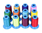 Heavy-Duty Bonded Ny — 12 Assorted Vibrant Colors / T90 #92 280D/3 / 12 Assorted Vibrant Colors / T135 #138 420D/3 / 12 Assor