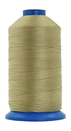 Heavy-Duty Bonded Nylon Upholstery Thread for Leather, Vinyl, Canvas and Outdoor Gear Repairs — Beige / T90 #92 280D/3