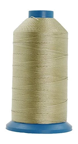 Heavy-Duty Bonded Nylon Upholstery Thread for Leather, Vinyl, Canvas and Outdoor Gear Repairs — Beige / T135 #138 420D/3