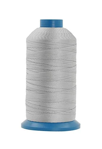Heavy-Duty Bonded Nylon Upholstery Thread for Leather, Vinyl, Canvas and Outdoor Gear Repairs — Gray / T135 #138 420D/3