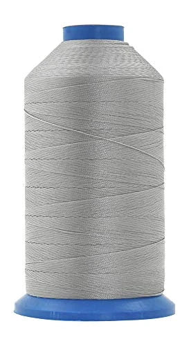 Heavy-Duty Bonded Nylon Upholstery Thread for Leather, Vinyl, Canvas and Outdoor Gear Repairs — Gray / T210 #207 630D/3