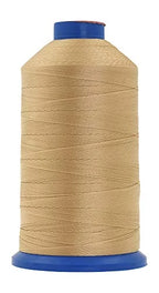 Heavy-Duty Bonded Nylon Upholstery Thread for Leather, Vinyl, Canvas and Outdoor Gear Repairs — Tan / T210 #207 630D/3