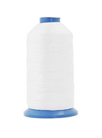 Heavy-Duty Bonded Nylon Upholstery Thread for Leather, Vinyl, Canvas and Outdoor Gear Repairs — White / T210 #207 630D/3