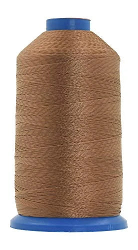 Heavy-Duty Bonded Nylon Upholstery Thread for Leather, Vinyl, Canvas and Outdoor Gear Repai — Russet Brown / T270 #277 840D/3