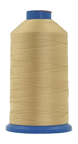 Heavy-Duty Bonded Nylon Upholstery Thread for Leather, Vinyl, Canvas and Outdoor Gear Repairs — Tan / T270 #277 840D/3