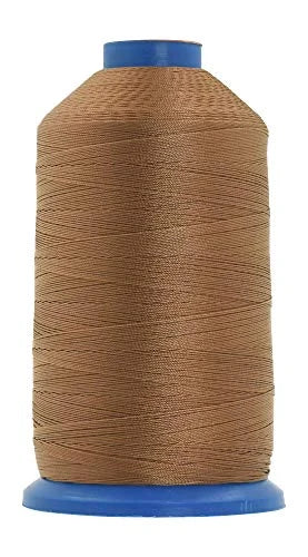 Heavy-Duty Bonded Nylon Upholstery Thread for Leather, Vinyl, Canvas and Outdoor Gear Repai — Russet Brown / T135 #138 420D/3