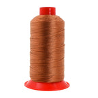 Heavy-Duty Bonded Nylon Upholstery Thread for Leather, Vinyl, Canvas and Outdoor Gear Repa — Bourbon Brown / T350 #346 210D/3