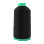 Heavy-Duty Bonded Nylon Upholstery Thread for Leather, Vinyl, Canvas and Outdoor Gear Repairs — Black / T45 #46 210D/2