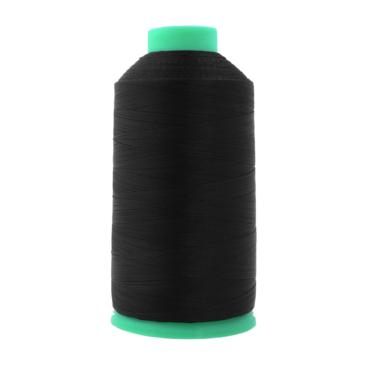 Heavy-Duty Bonded Nylon Upholstery Thread for Leather, Vinyl, Canvas and Outdoor Gear Repairs — Black / T45 #46 210D/2