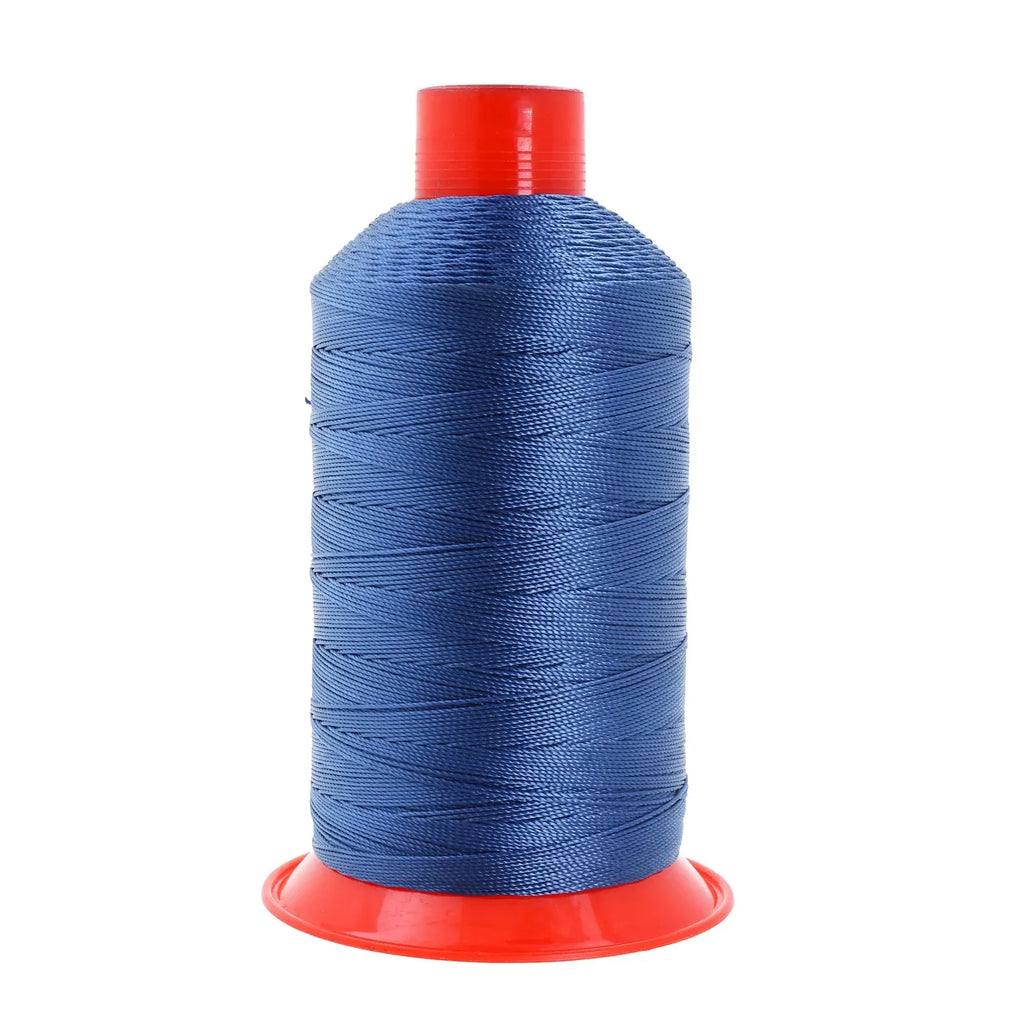 Heavy-Duty Bonded Nylon Upholstery Thread for Leather, Vinyl, Canvas and Outdoor Gear Repairs — Denim / T210 #207 630D/3