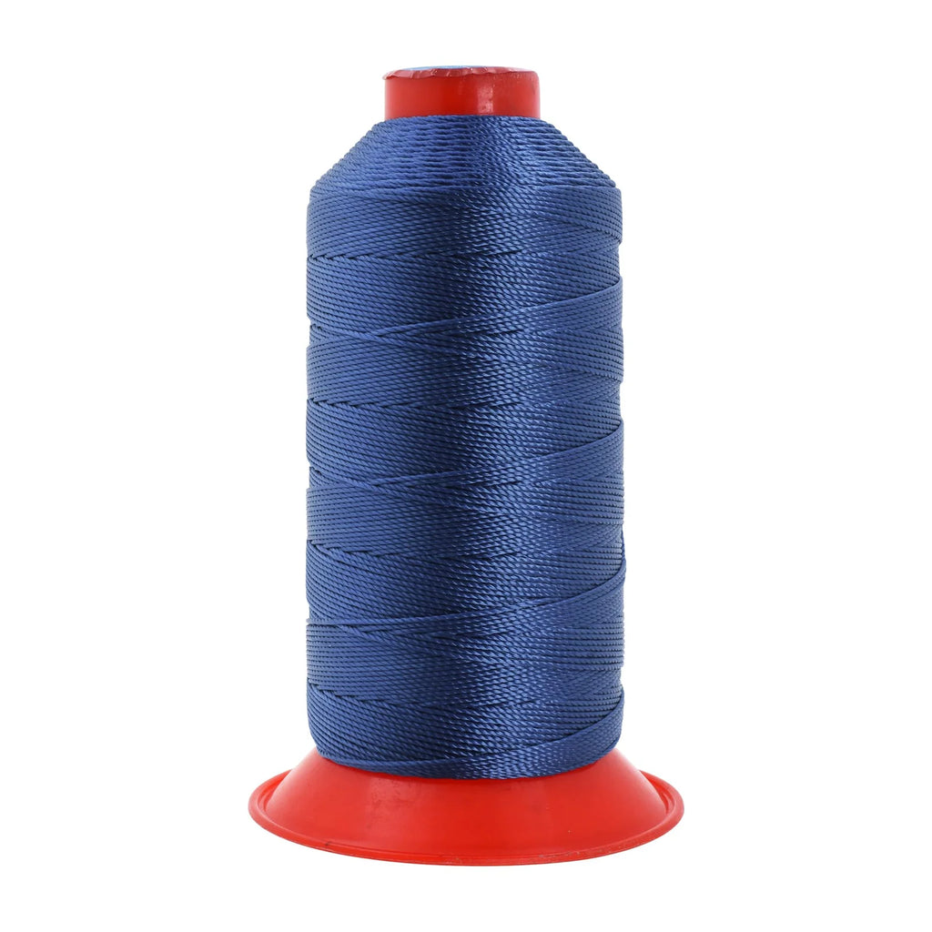 Heavy-Duty Bonded Nylon Upholstery Thread for Leather, Vinyl, Canvas and Outdoor Gear Repairs — Denim / T350 #346 210D/15