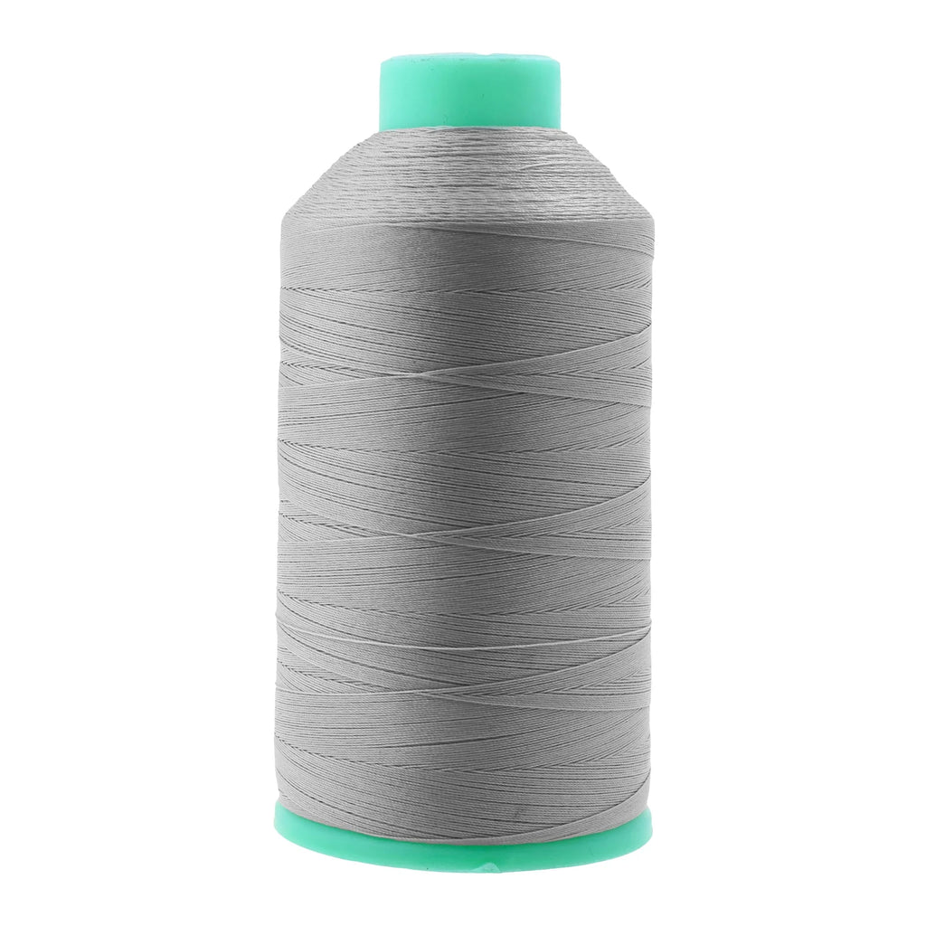 Heavy-Duty Bonded Nylon Upholstery Thread for Leather, Vinyl, Canvas and Outdoor Gear Repairs — Gray / T45 #46 210D/2