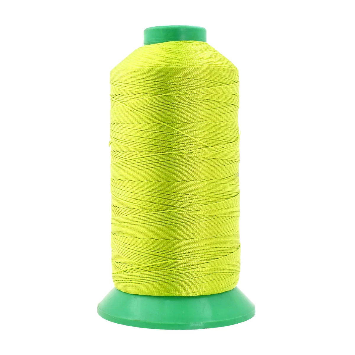 Heavy-Duty Bonded Nylon Upholstery Thread for Leather, Vinyl, Canvas and Outdoor Gear Repairs — Lime Green / T135 #138 420D/3