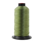 Heavy-Duty Bonded Nylon Upholstery Thread for Leather, Vinyl, Canvas and Outdoor Gear Repairs — Olive Drab / T210 #207 630D/3