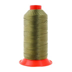 Heavy-Duty Bonded Nylon Upholstery Thread for Leather, Vinyl, Canvas and Outdoor Gear Repair — Olive Drab / T350 #346 210D/15