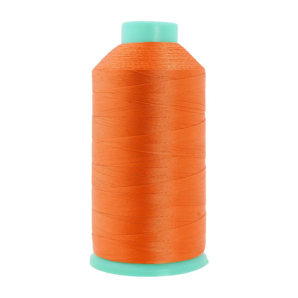 Heavy-Duty Bonded Nylon Upholstery Thread for Leather, Vinyl, Canvas and Outdoor Gear Repairs — Orange / T45 #46 210D/2