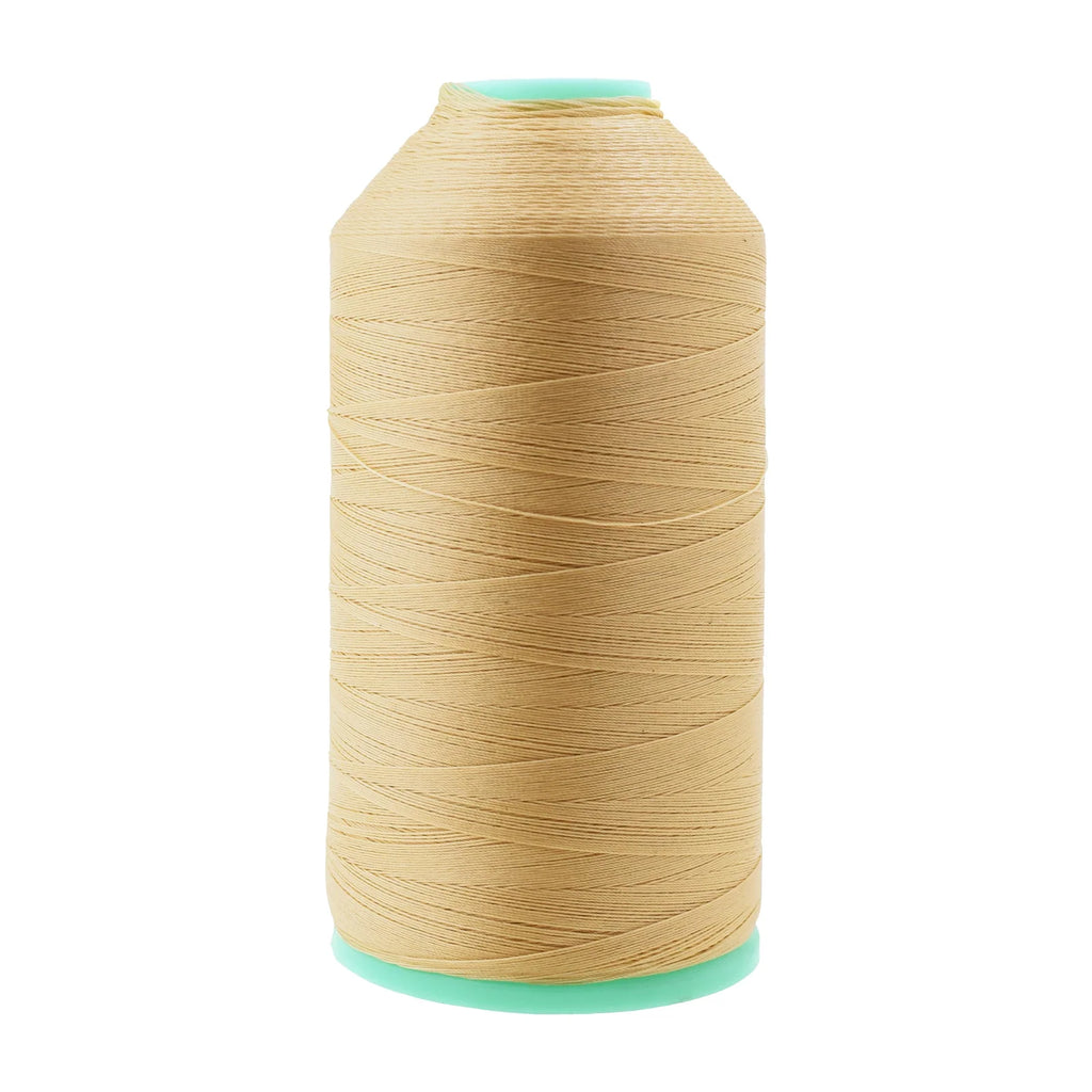 Heavy-Duty Bonded Nylon Upholstery Thread for Leather, Vinyl, Canvas and Outdoor Gear Repairs — Tan / T45 #46 210D/2