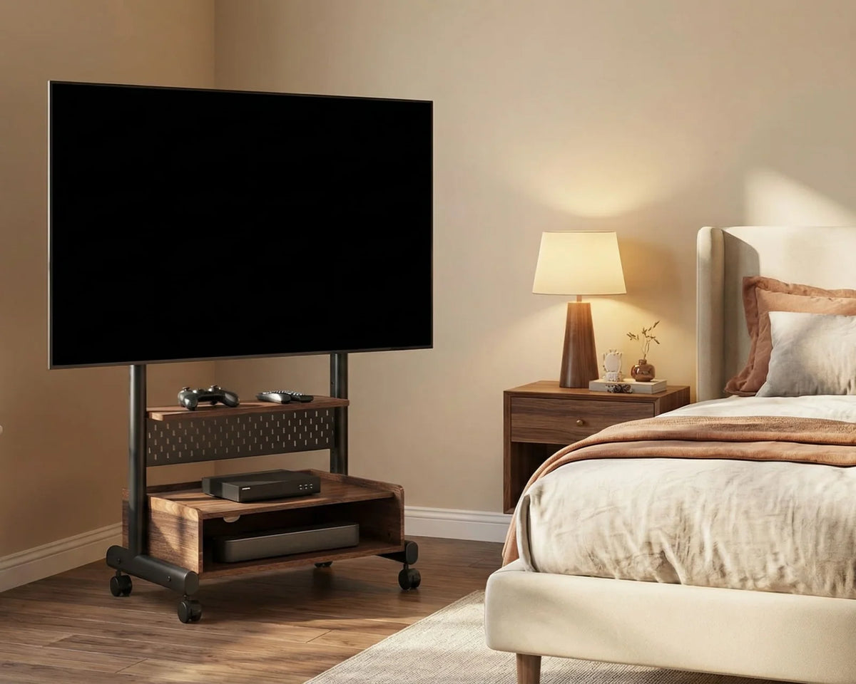 Height-Adjustable Portable TV Stand