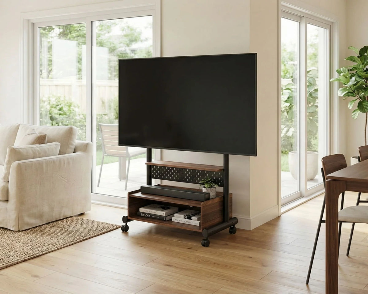 Height-Adjustable Portable TV Stand