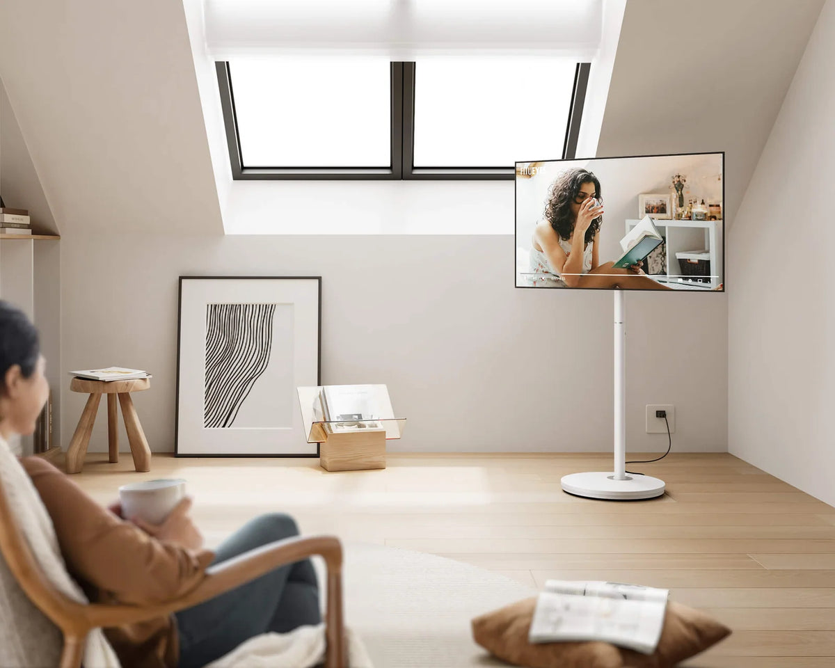 Height-Adjustable Rolling TV Stand