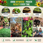 Heirloom Herb and Vegetable Seed Variety Pack with Non-GMO Open-Pollinated Garden Seeds and Growing Guide
