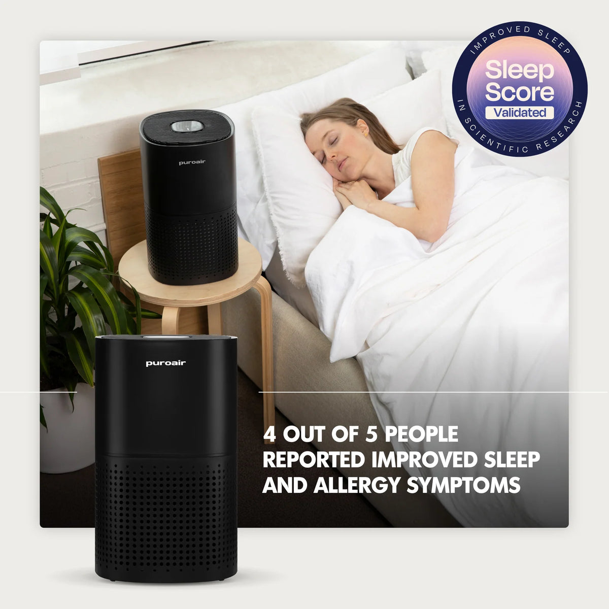 HEPA Air Purifier for Large Rooms with 3-Layer Filtration, Air Quality Sensor and Quiet 1,000 sq ft Coverage