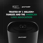 HEPA Air Purifier for Large Rooms with 3-Layer Filtration, Air Quality Sensor and Quiet 1,000 sq ft Coverage