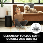 HEPA Air Purifier for Large Rooms with 3-Layer Filtration, Air Quality Sensor and Quiet 1,000 sq ft Coverage